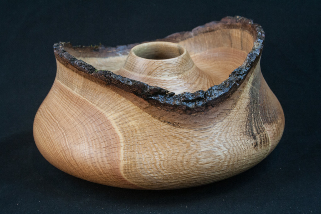 118 Red Oak Natural Edge Hollow Form 4.5 x 8.5.....................  $159