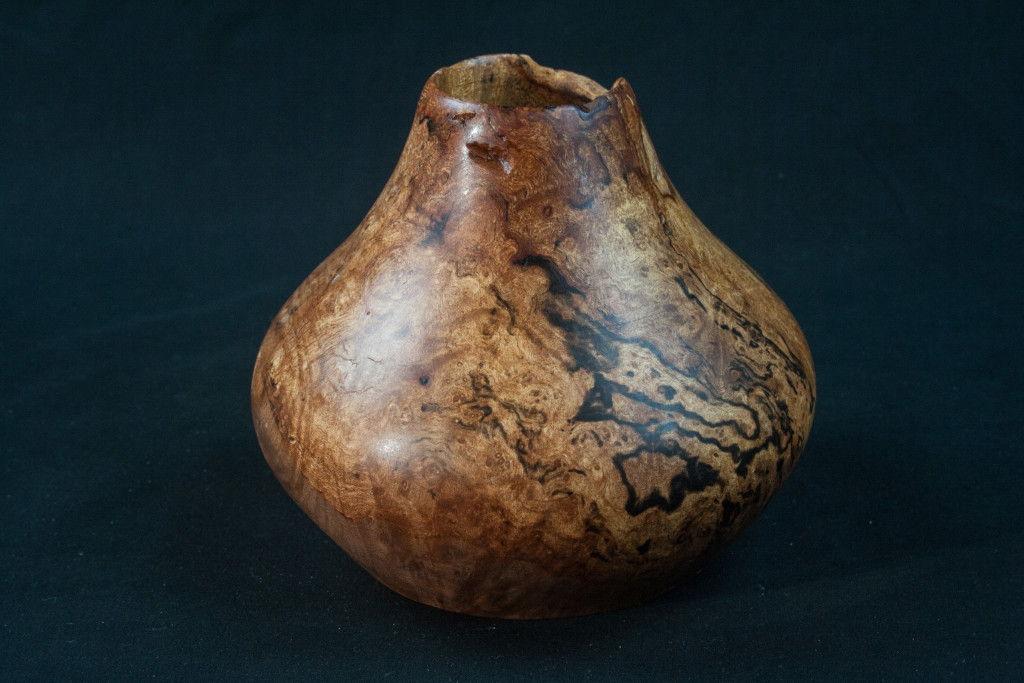 61 Madrone Burl Hollow Form 5,5 x 4,5  $115  SOLD