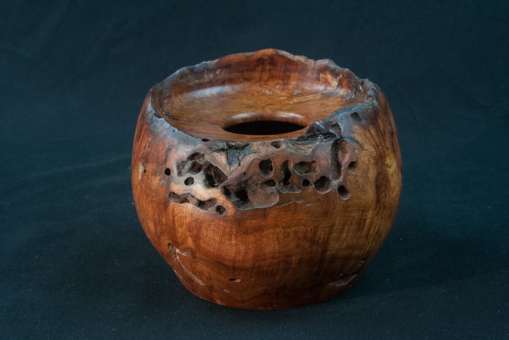 69 Madrone Burl Natural Edge Hollow Form 5 x 4........  $72.........SOLD