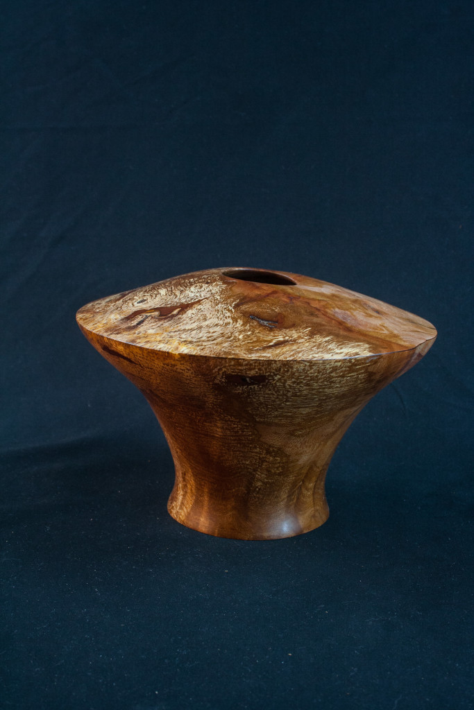 136A Splated Madrone Burl Distorted Hollow Form 8 x 5.......$109....... Located at “The Artist & Garden Shop".......SOLD