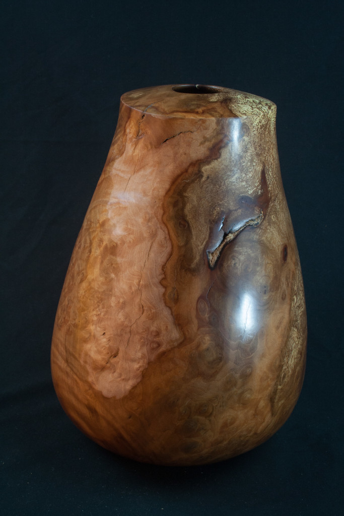 138B Splated Madrone Burl Distorted Hollow Form 9 x 12.5.........$749