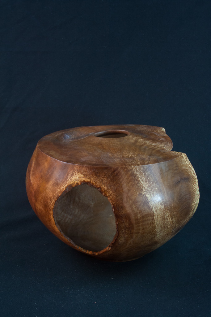 140 Splated Madrone Burl Distorted Hollow Form 8.5 x 5.5........$195..........Sold