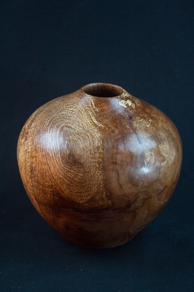 141B Splated Madrone Burl Distorted Hollow Form 7 x 6.5.......$182