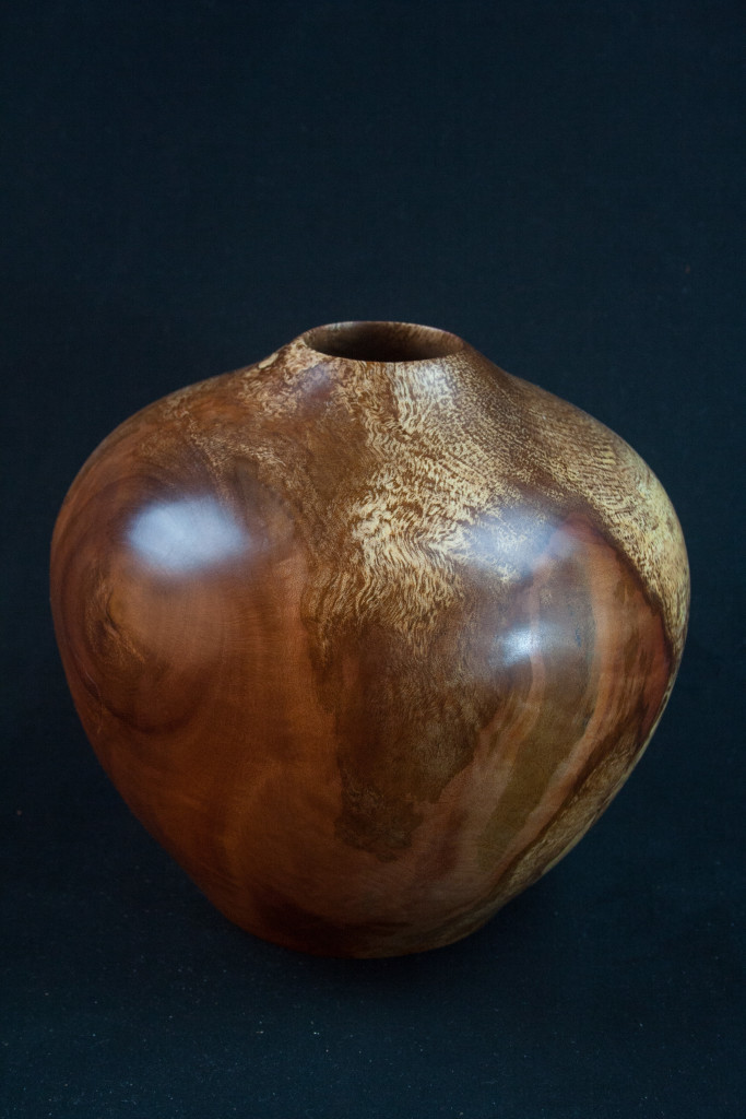 141B Splated Madrone Burl Distorted Hollow Form 7 x 6.5.......$182......SOLD
