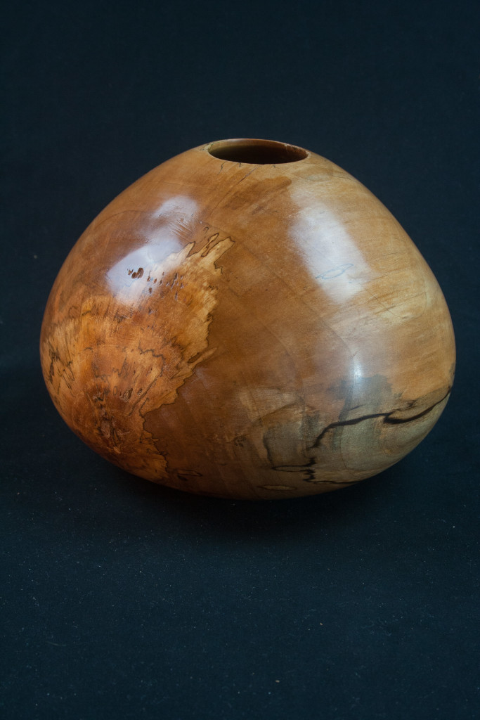 159 Spalted Walnut Hollow Form 7.5 x 6......$139......Sold