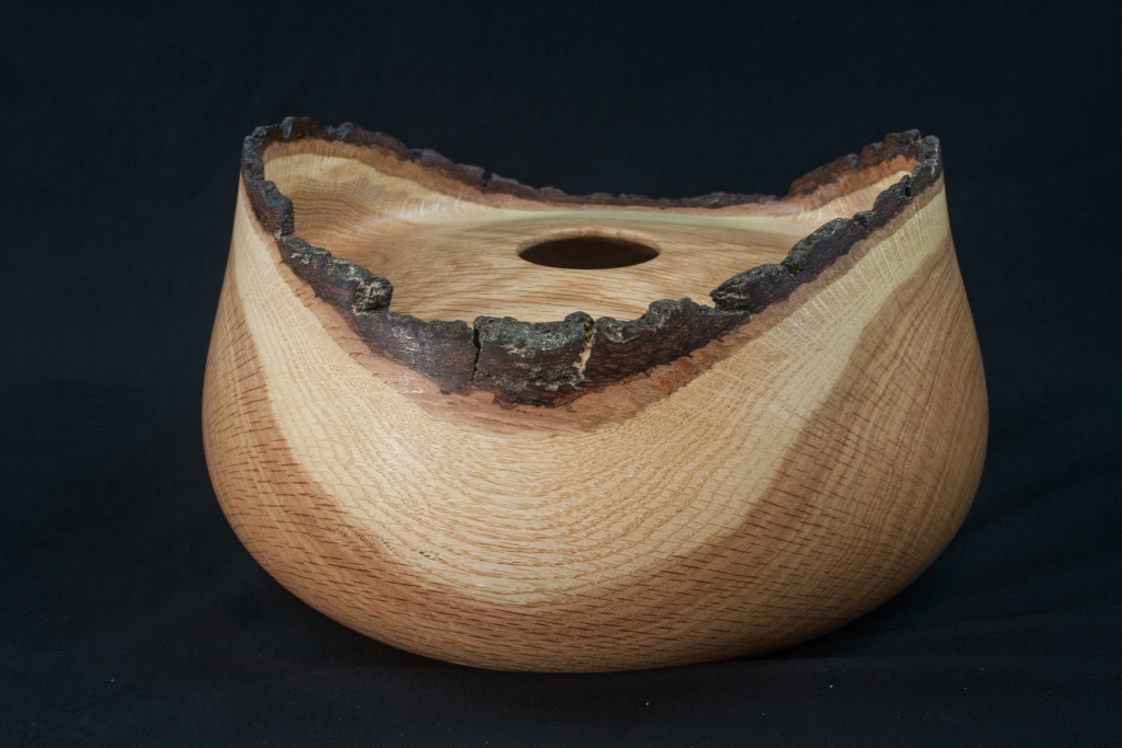 24A Red Oak Natural Edge Hollow Form 11 x 6...............  $198
